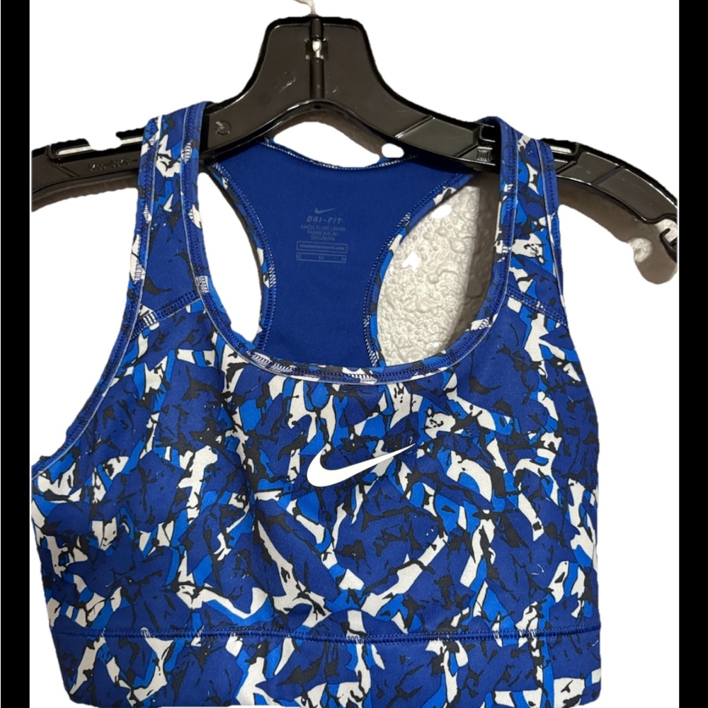 Nike Women's Blue Sports Bra medium - Picture 3 of 5